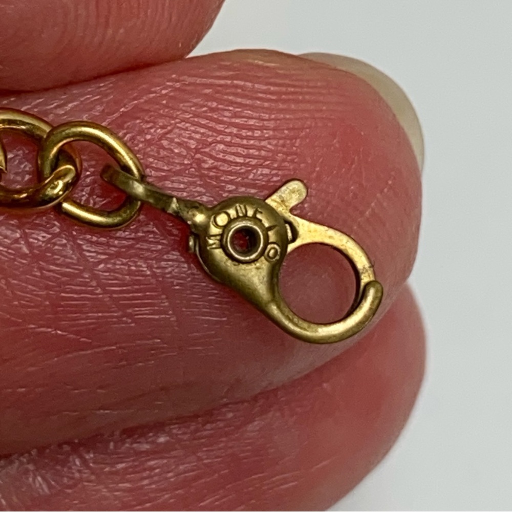 Vintage Retro Monet Signed Open Curve Red Enamel … - image 8